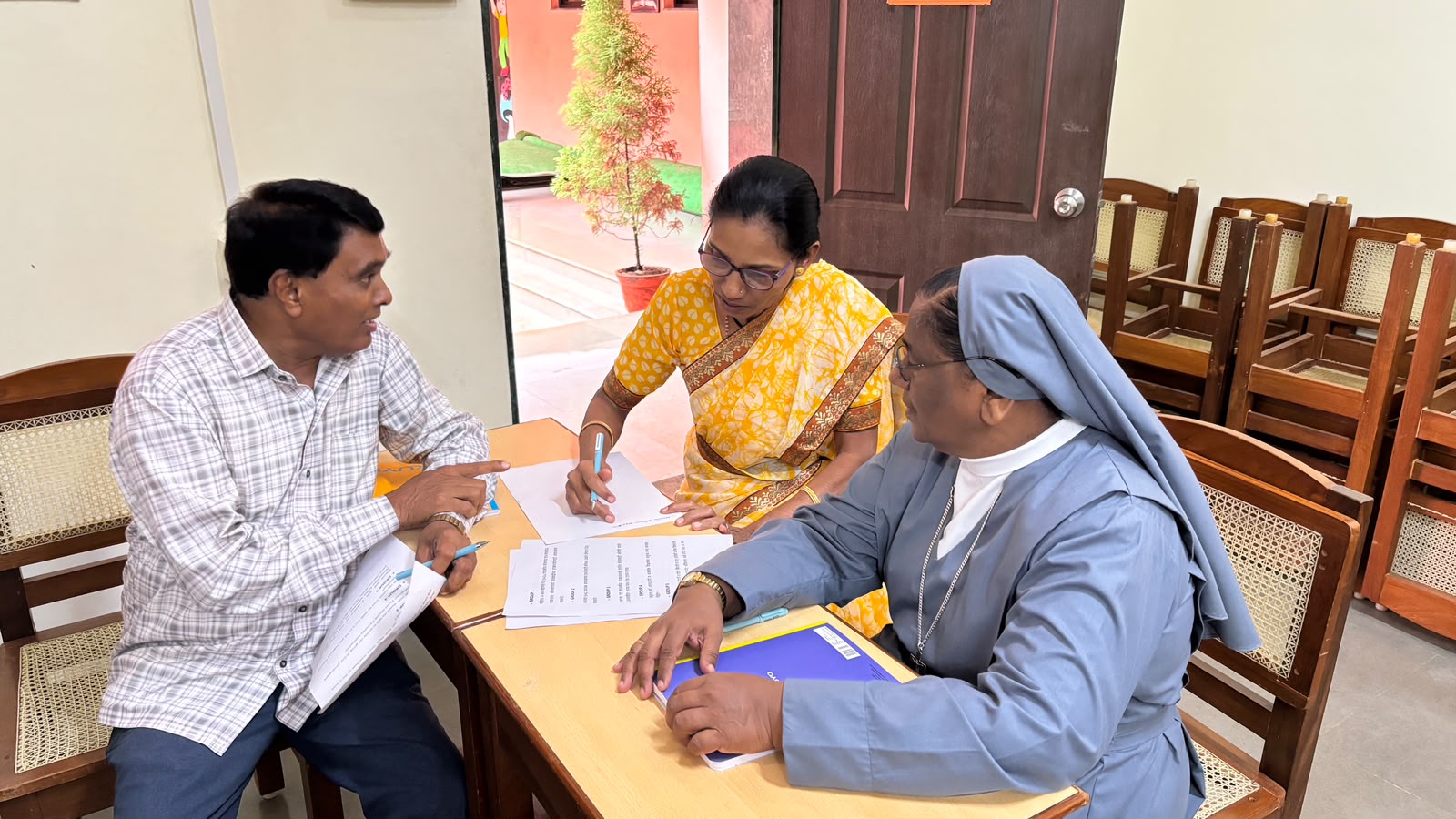 ORIENTATION MEETING CONDUCTED FOR LOCAL COORDINATORS AND TEACHING STAFF AT DAHANU.